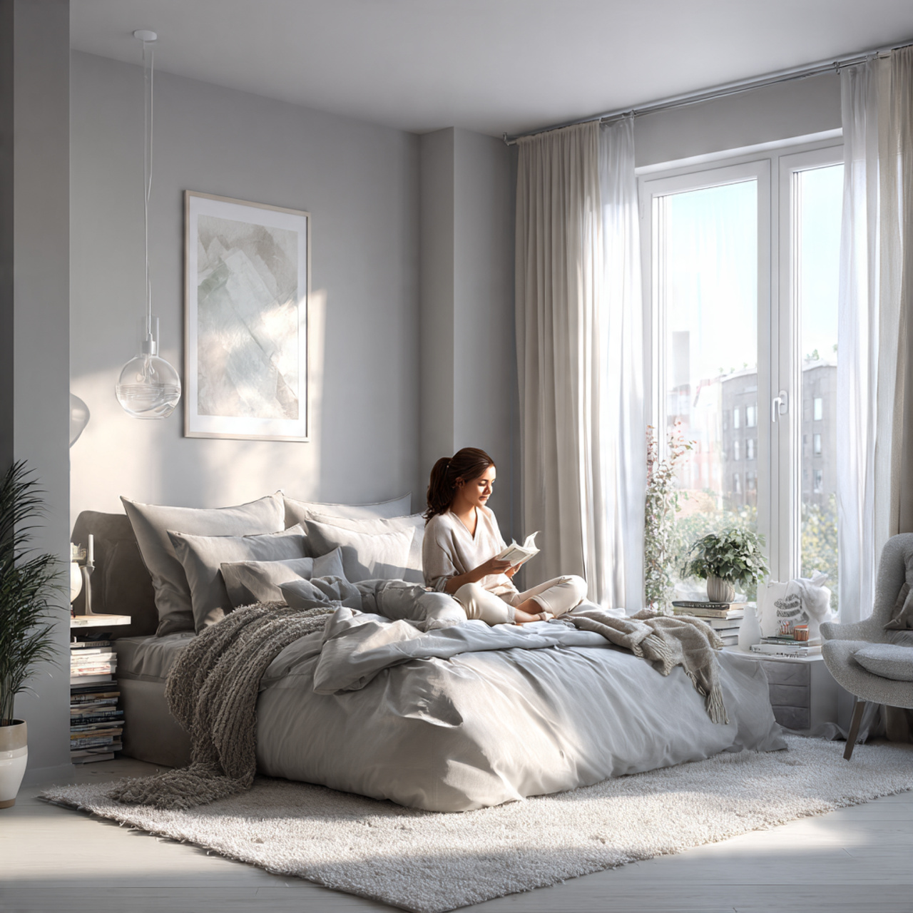 25 Small Bedroom Decor Ideas to Transform Tight Spaces Beautifully 1 a bright airy small bedroom with monochromatic