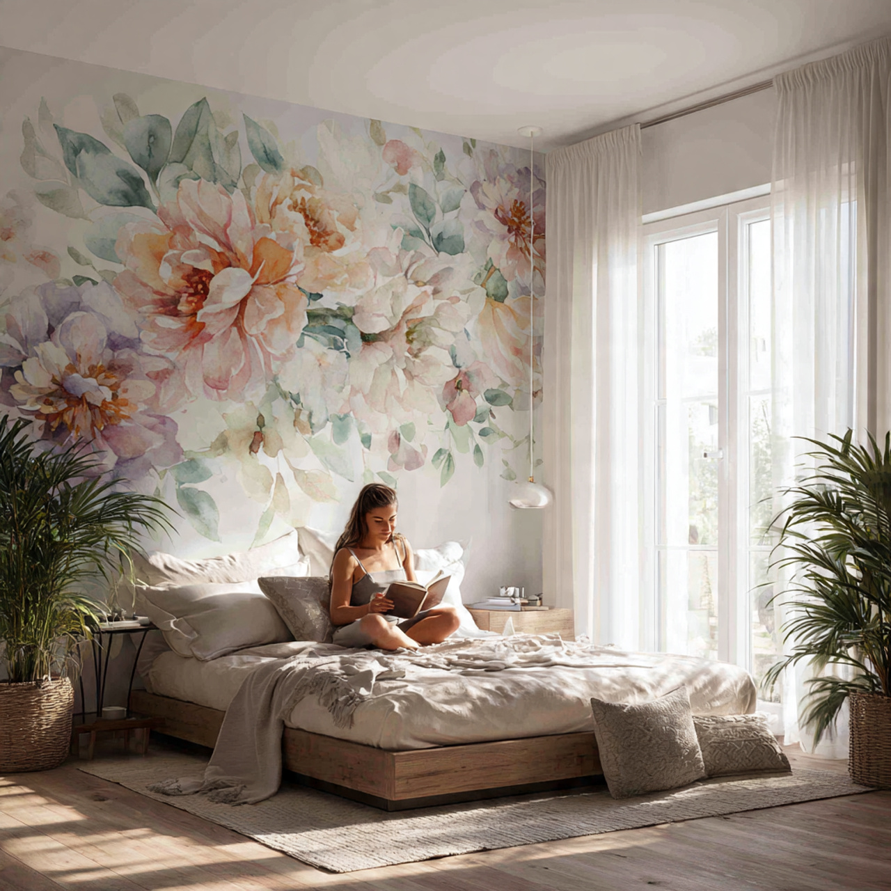 25 Bedroom Decor Wallpaper Ideas That Inspire Luxury & Comfort 1 a bright and airy bedroom featuring a 1