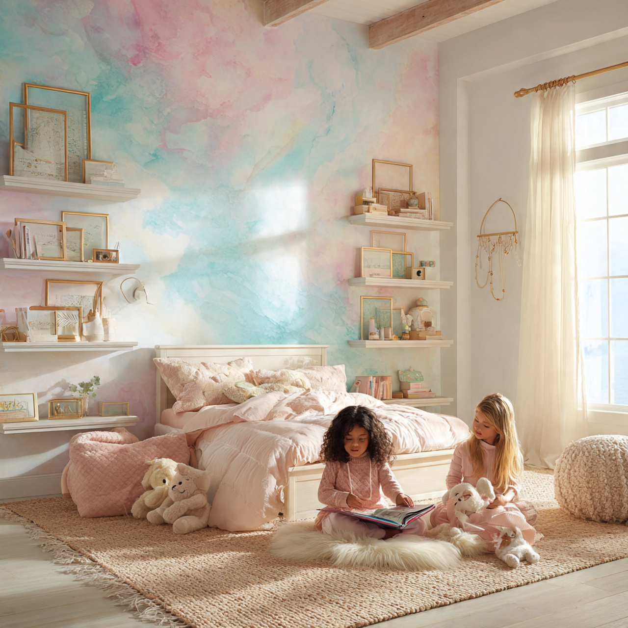 25 Girls Bedroom Decor Ideas to Create Beautiful, Fun & Inspiring Rooms 1 a bright and dreamy girls bedroom decor