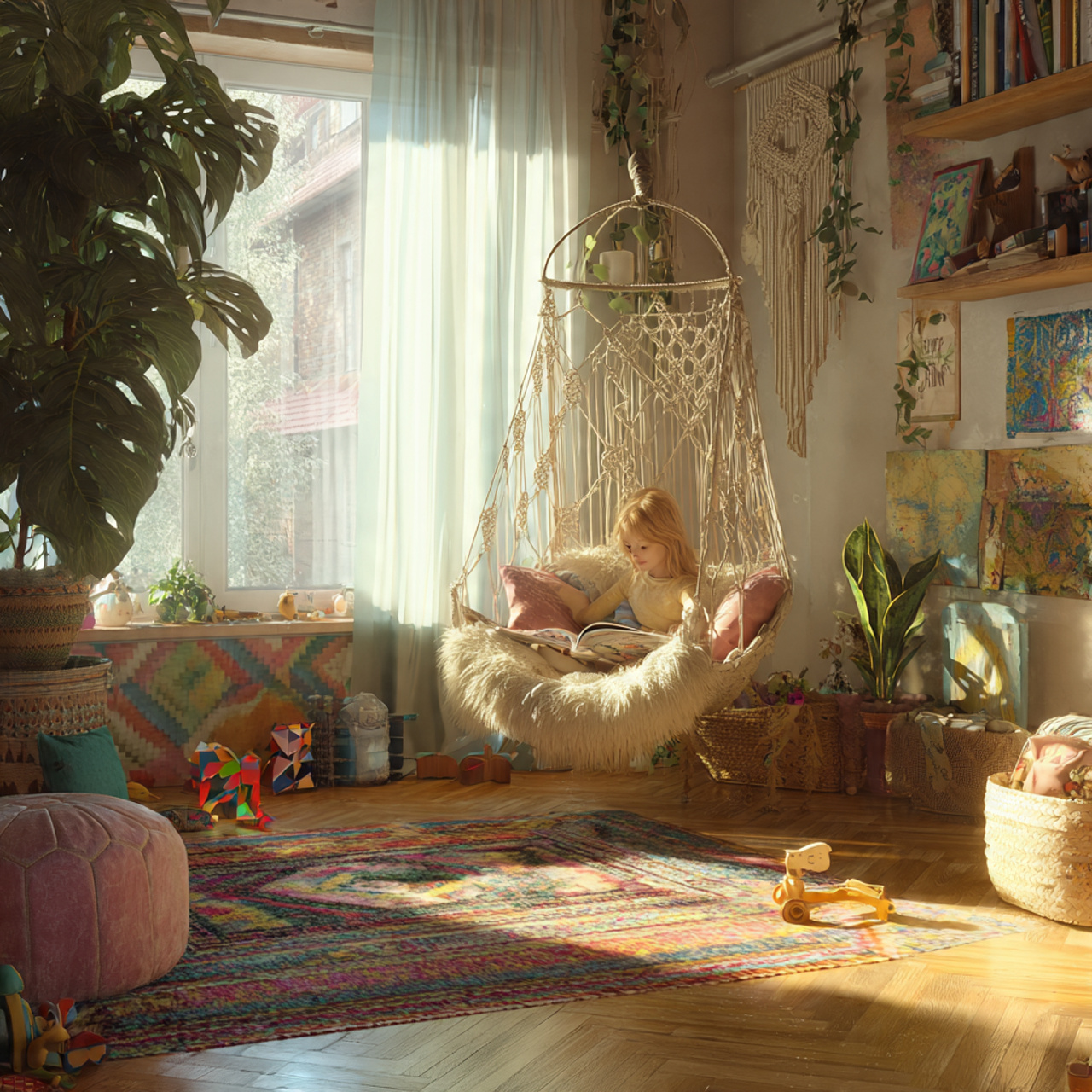 25 Kids Bedroom Decor Ideas: Magical, Stylish & Fun Room Inspirations 8 a bright kids bedroom corner with a