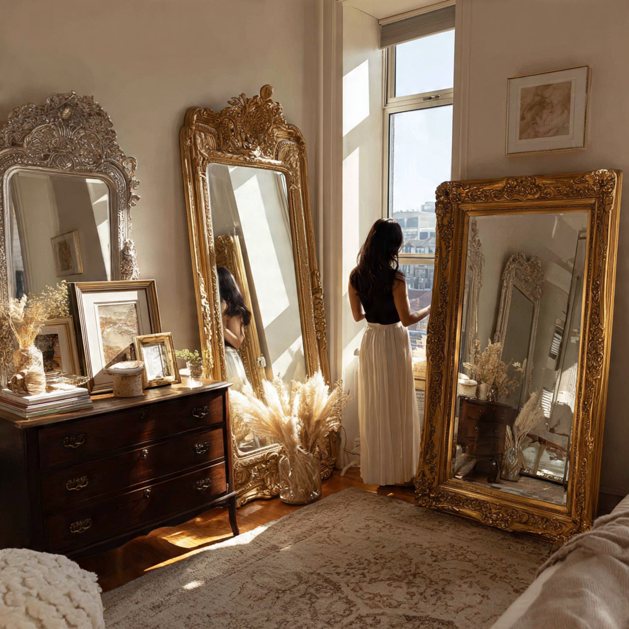 25 Creative Bedroom Apartment Decor Ideas You’ll Love Instantly 11 a chic bedroom apartment with vintage mirror