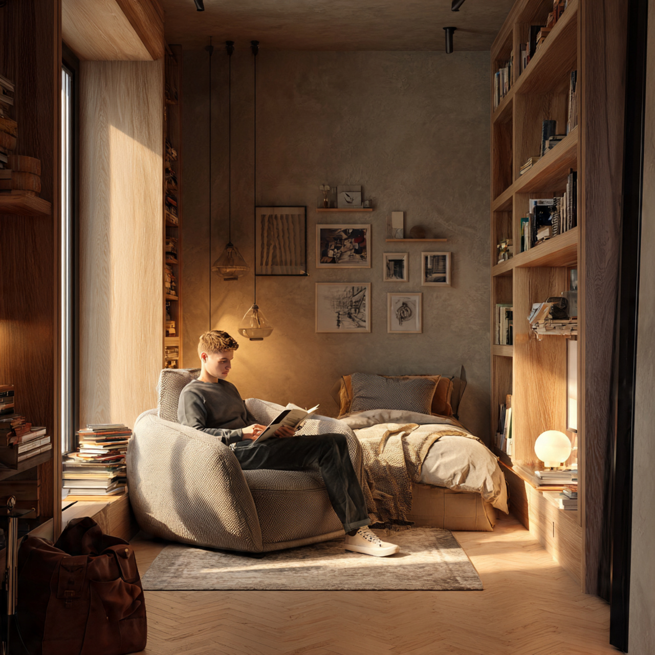 25 Small Bedroom Decor Ideas to Transform Tight Spaces Beautifully 19 a compact bedroom with a dedicated cozy