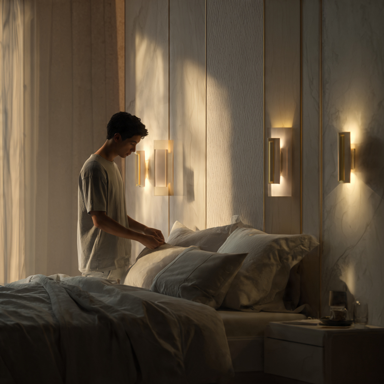 25 Small Bedroom Decor Ideas to Transform Tight Spaces Beautifully 14 a compact modern bedroom with decorative wall