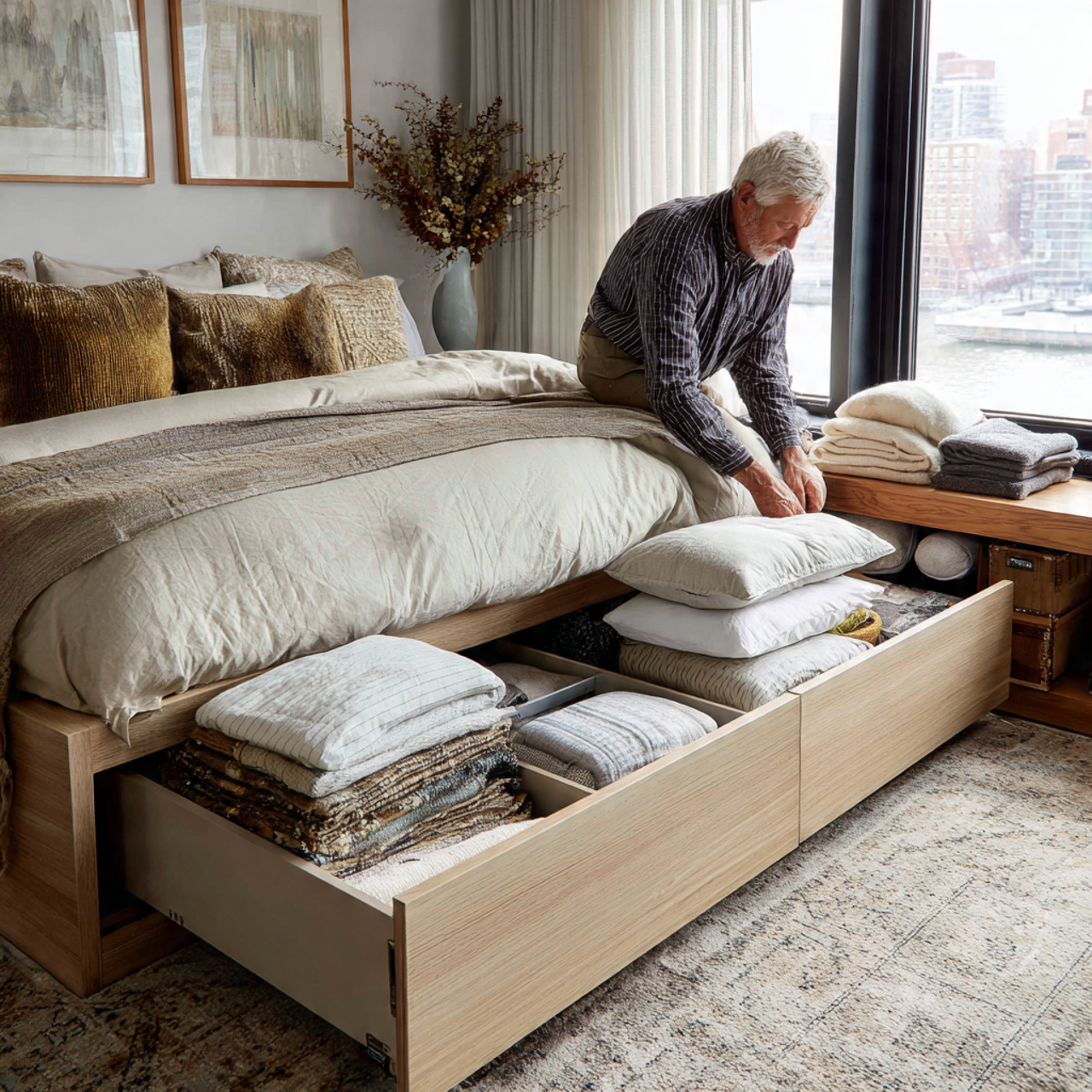 25 Stunning Bedroom Ideas for Small Rooms That Feel Spacious & Stylish 7 a cozy small bedroom with a low profile