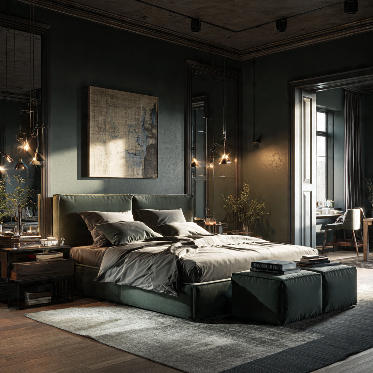 25 Creative Bedroom Decor Design Ideas That Inspire Comfort & Luxury 12 a dramatic bedroom showcasing bedroom decor design