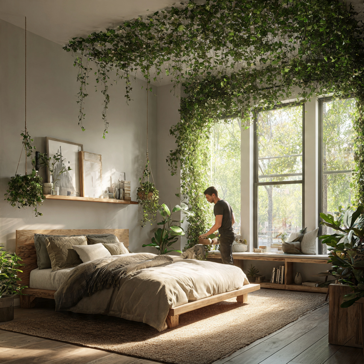 25 Best Bedroom Wall Decor Ideas to Transform Your Room 24 a fresh and vibrant bedroom featuring bedroom