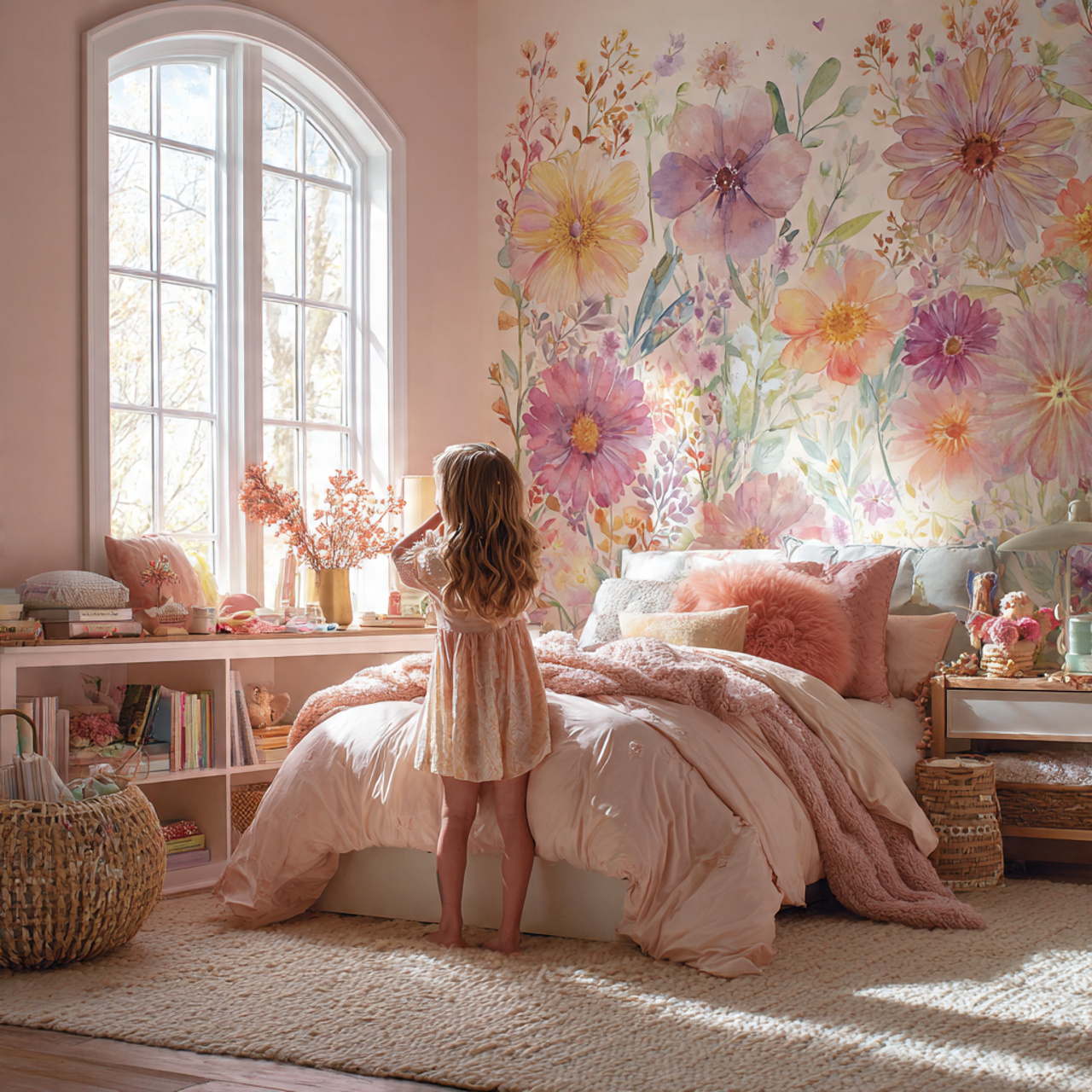 25 Girls Bedroom Decor Ideas to Create Beautiful, Fun & Inspiring Rooms 23 a girls bedroom decor ideas with large