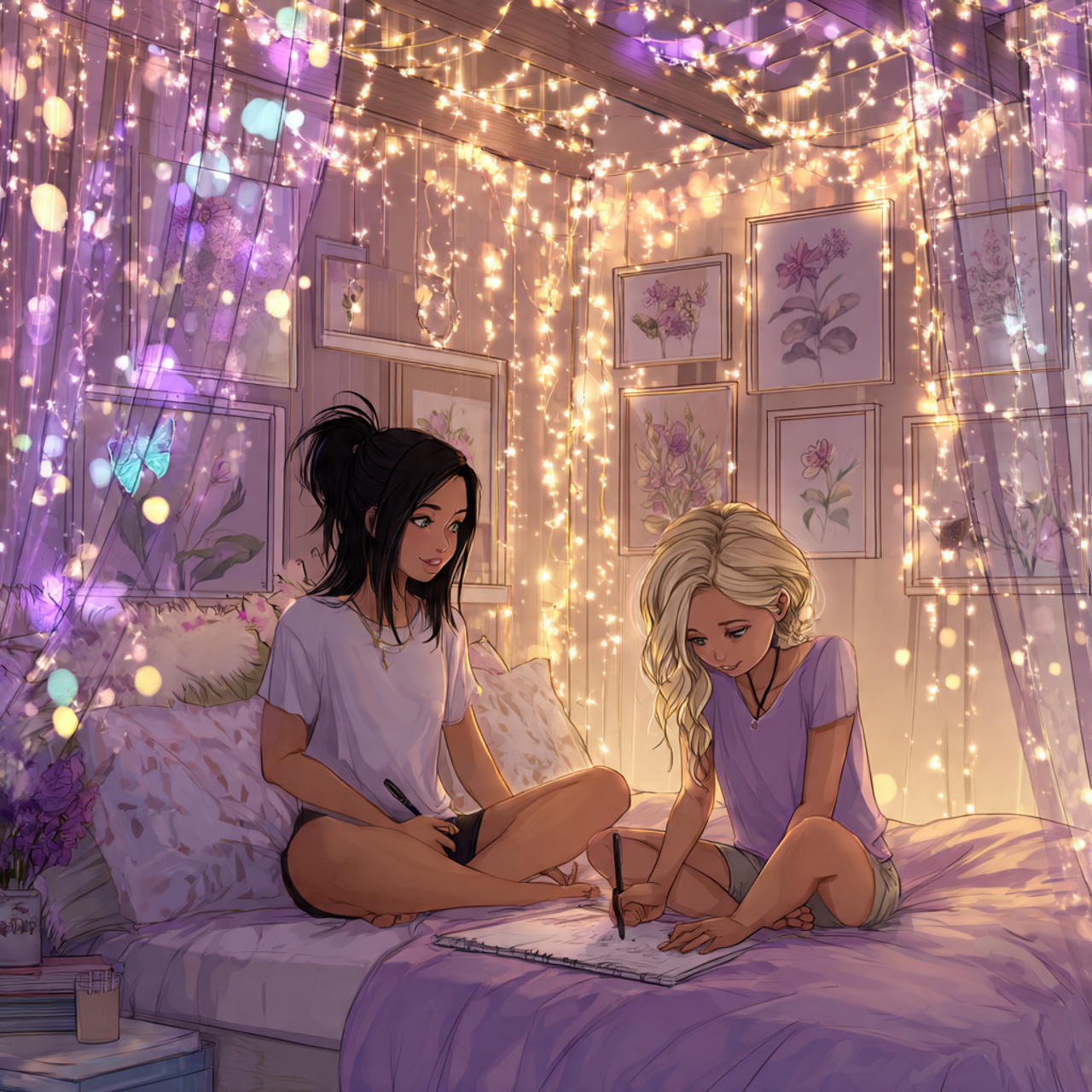 25 Girls Bedroom Decor Ideas to Create Beautiful, Fun & Inspiring Rooms 9 a girls bedroom decor ideas with warm