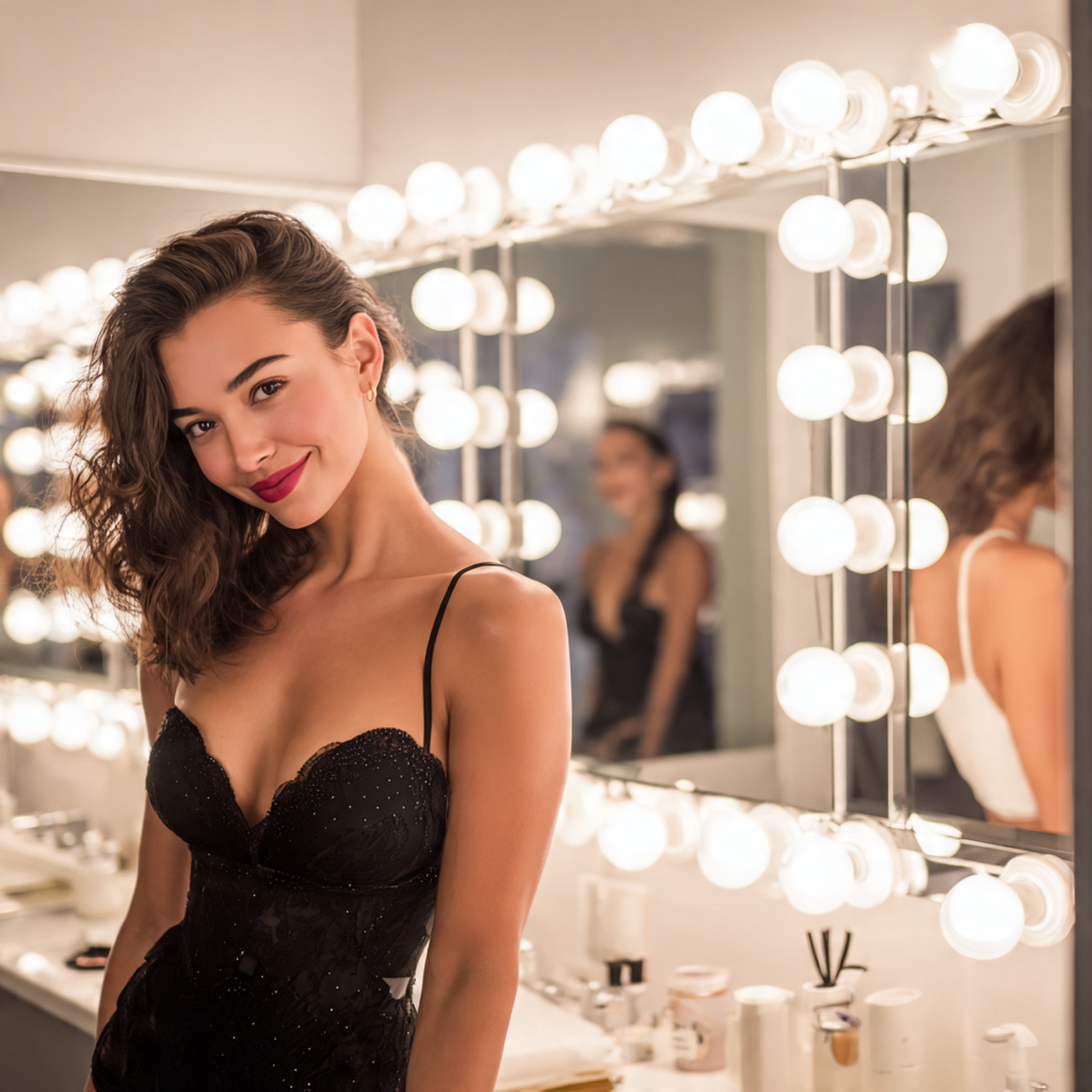 25 Luxury Bathroom Lighting Ideas That Inspire & Impress 21 a glamorous bathroom vanity surrounded by round 1