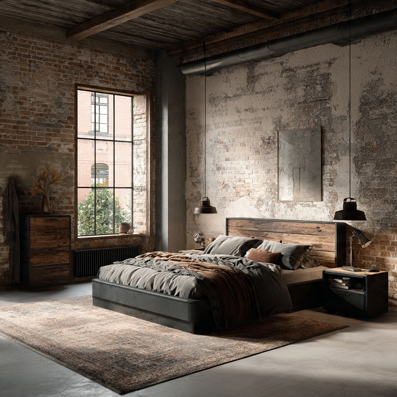 25 Creative Bedroom Apartment Decor Ideas You’ll Love Instantly 7 a modern apartment bedroom with industrial loft
