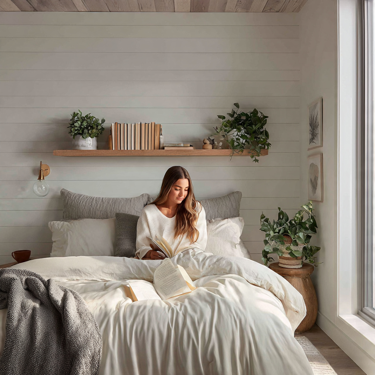 25 Stunning Bedroom Ideas for Small Rooms That Feel Spacious & Stylish 1 a modern small bedroom featuring a vertical