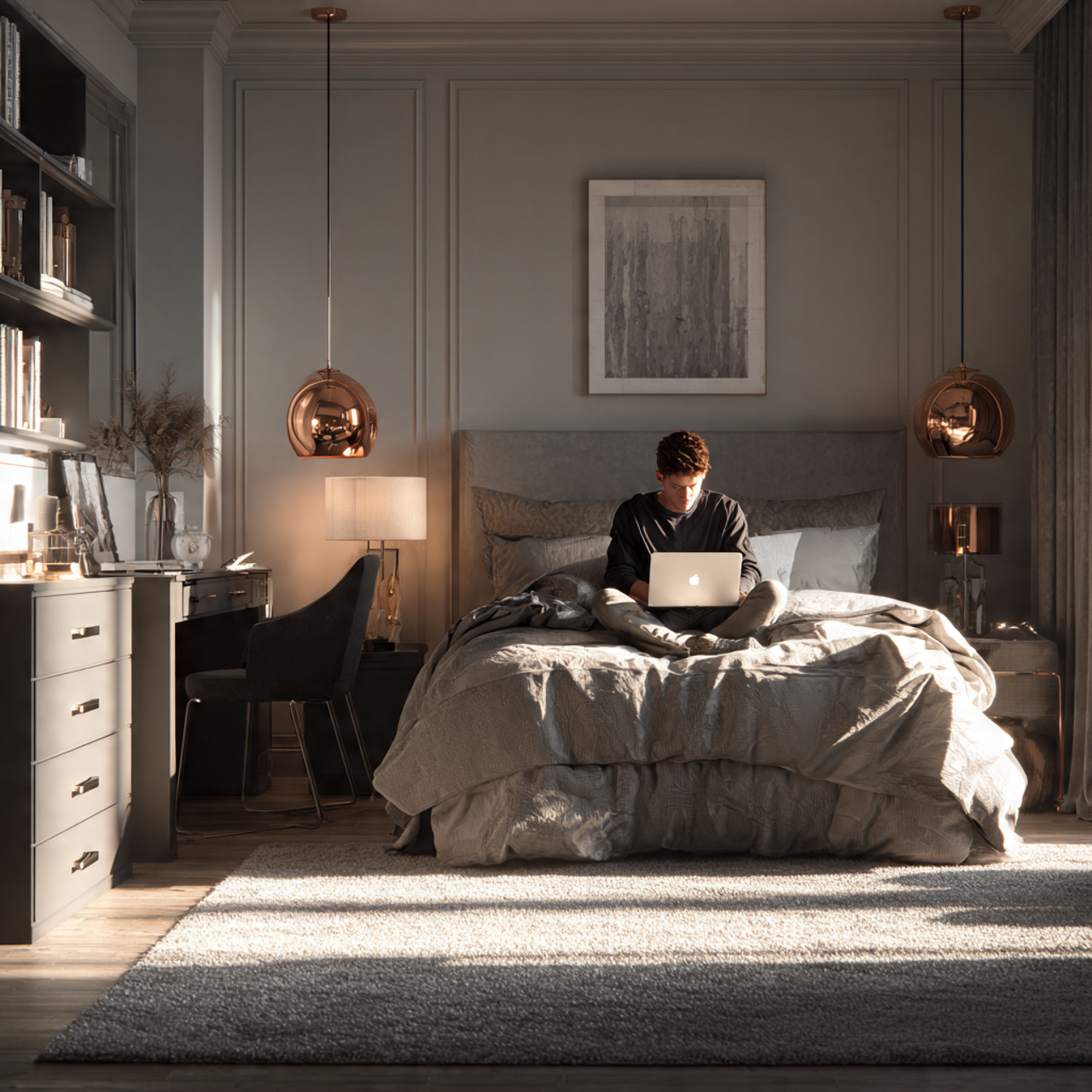 25 Small Bedroom Ideas That Make Tiny Spaces Look Bigger & Beautiful 25 a photorealistic small bedroom ideas scene in 1