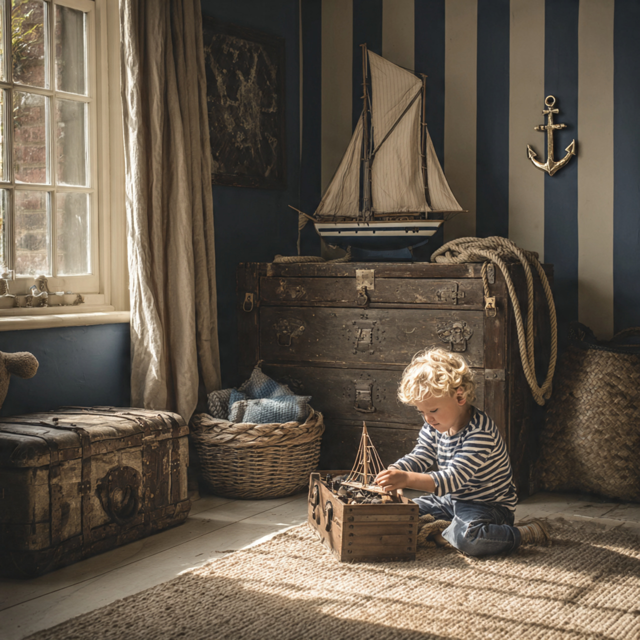 25 Kids Room Ideas That Inspire Creativity & Fun Every Day 6 a realistic kids room with a nautical