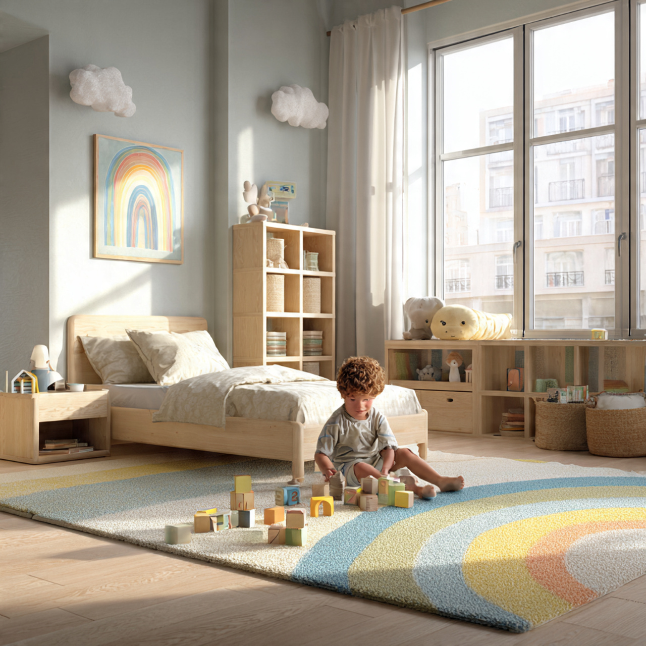 25 Kids Room Ideas That Inspire Creativity & Fun Every Day 11 a realistic kids room with a pastel