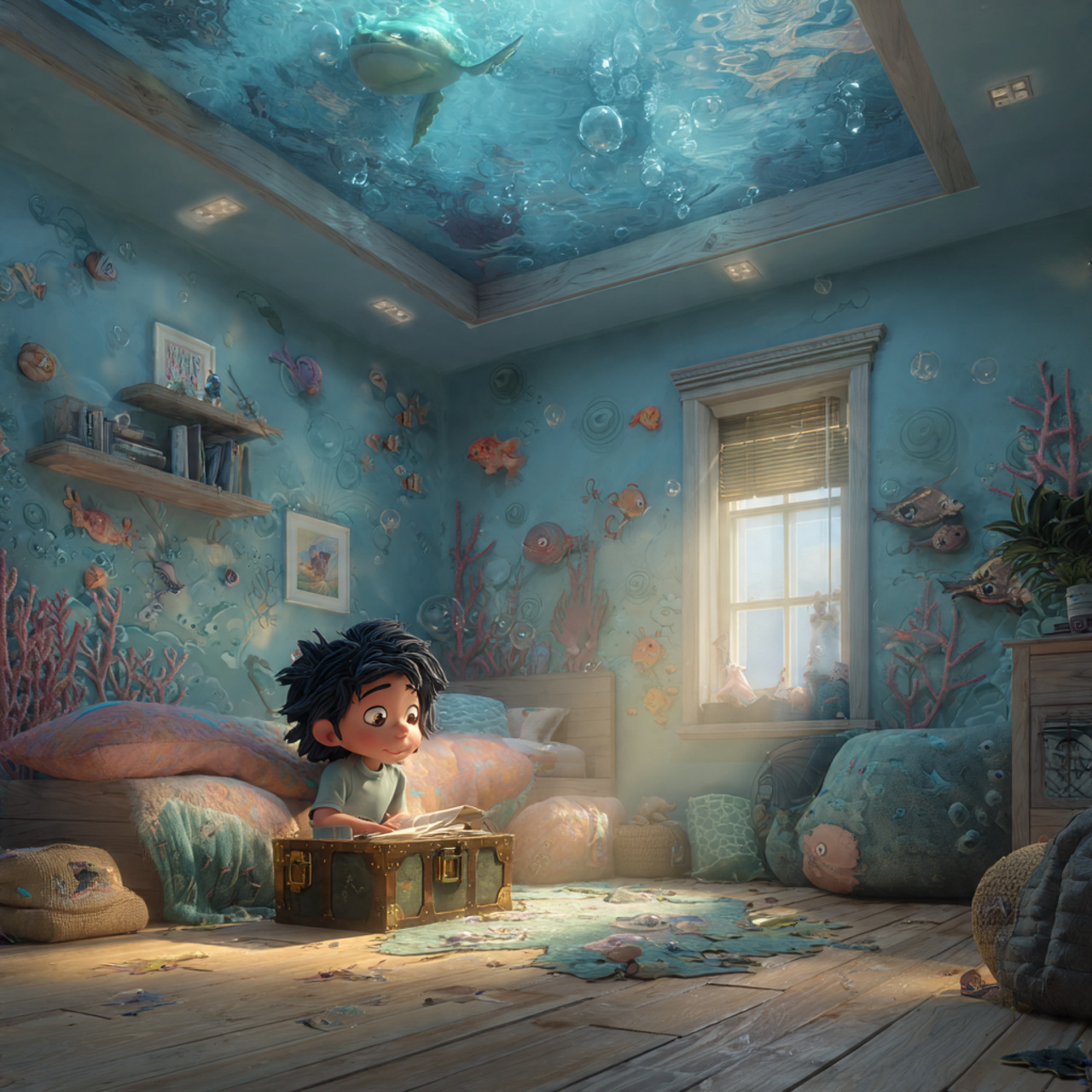 25 Kids Room Ideas That Inspire Creativity & Fun Every Day 15 a realistic kids room with an under the sea