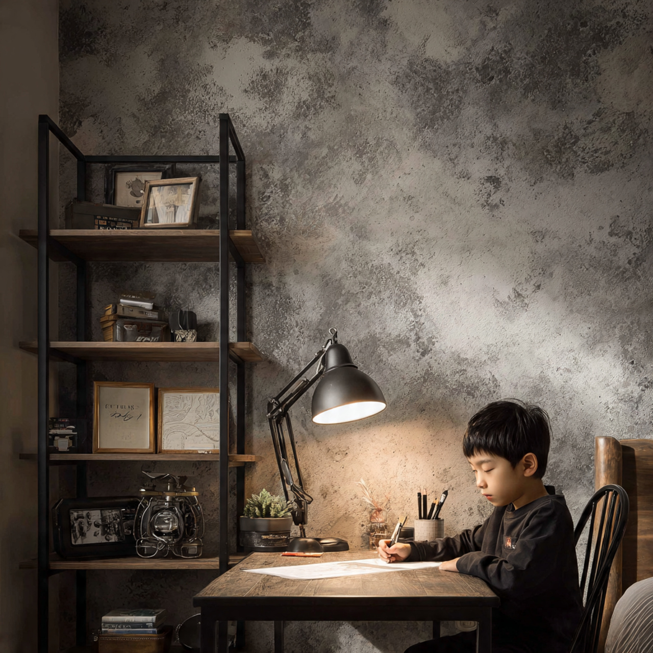 25 Kids Room Ideas That Inspire Creativity & Fun Every Day 19 a realistic kids room with modern industrial