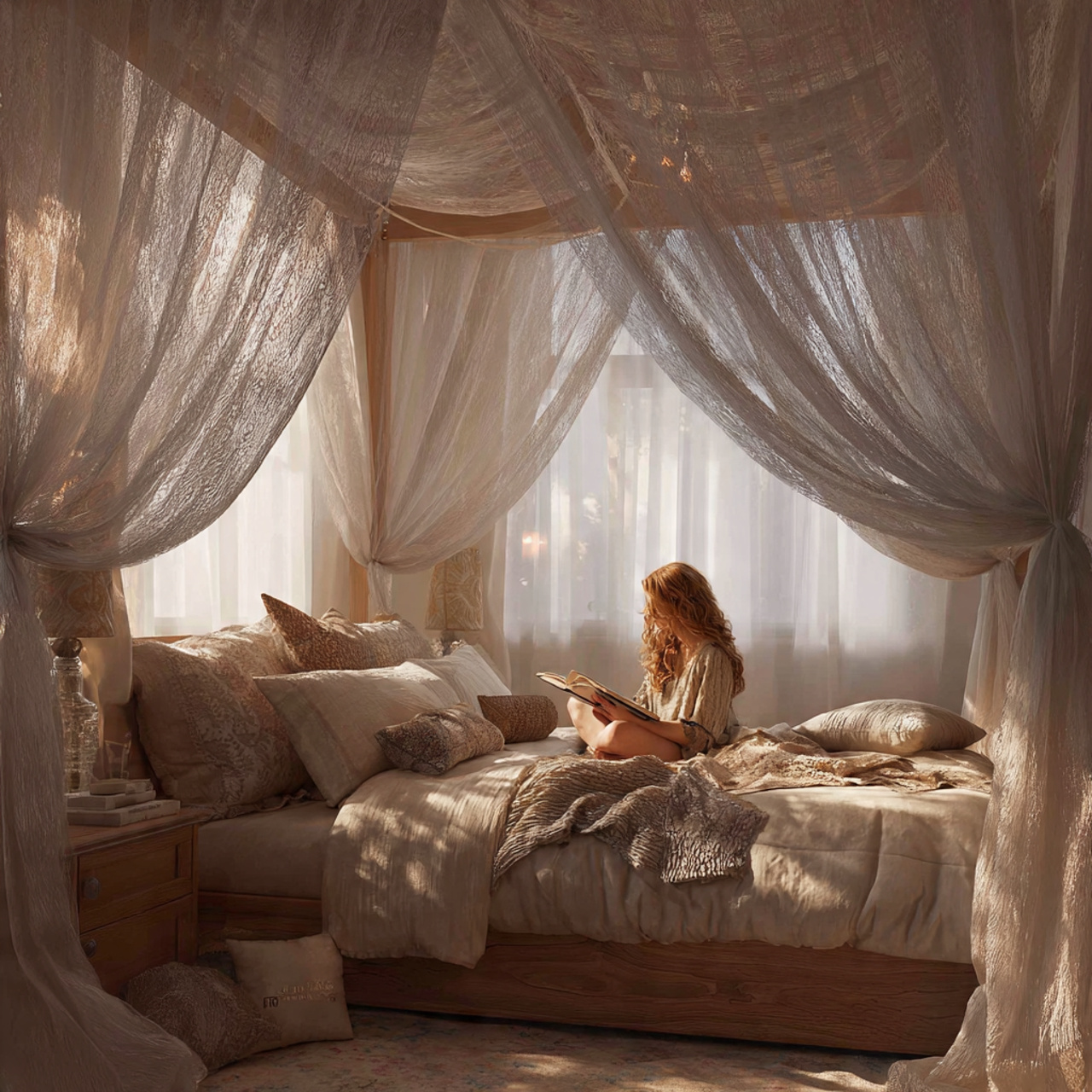 25 Stunning Bedroom Decor Cozy Ideas to Elevate Every Room 13 a romantic bedroom with sheer canopy drapes