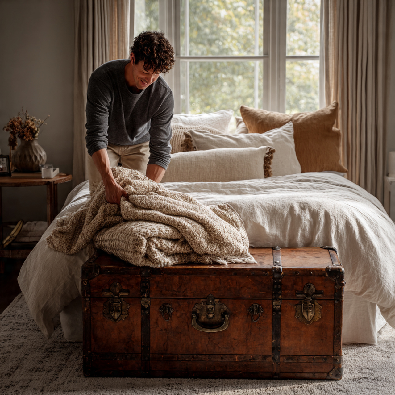 25 Small Bedroom Decor Ideas to Transform Tight Spaces Beautifully 24 a small bedroom with a vintage antique