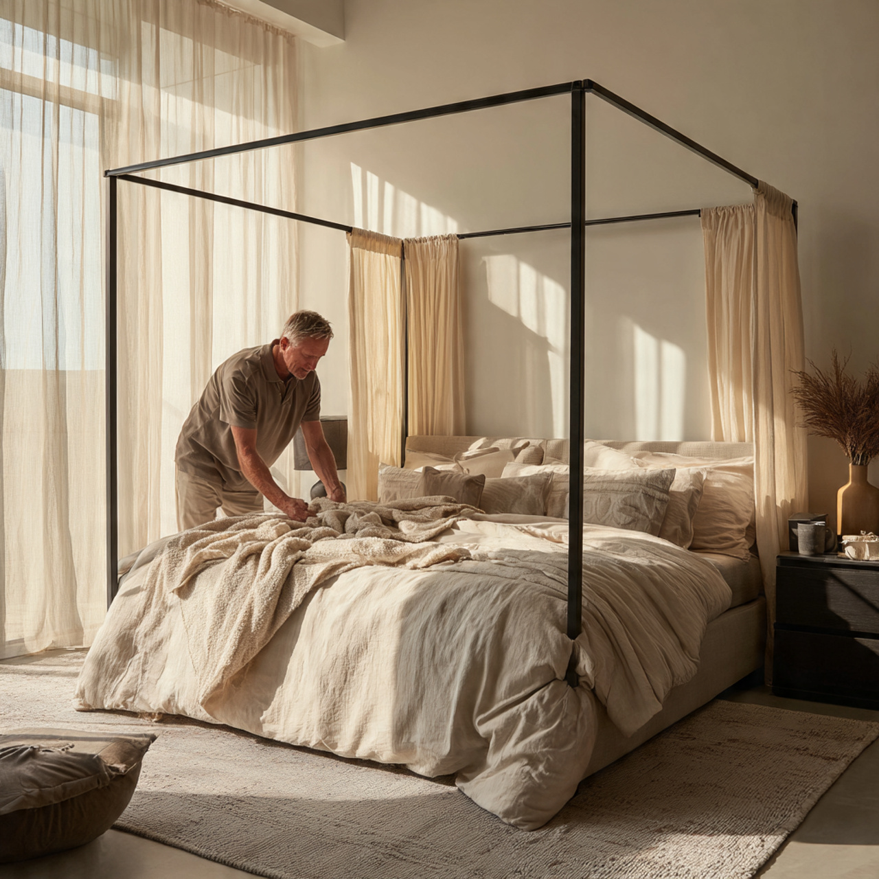 25 Stunning Bedroom Ideas for Small Rooms That Feel Spacious & Stylish 25 a small modern bedroom with an open frame