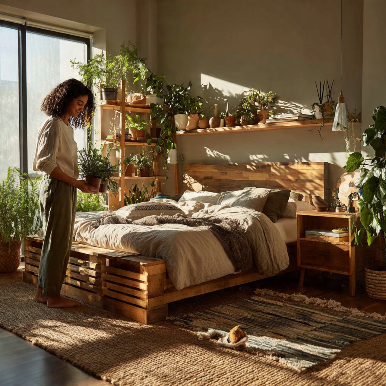 25 Creative Bedroom Apartment Decor Ideas You’ll Love Instantly 13 a warm bedroom apartment with natural wood