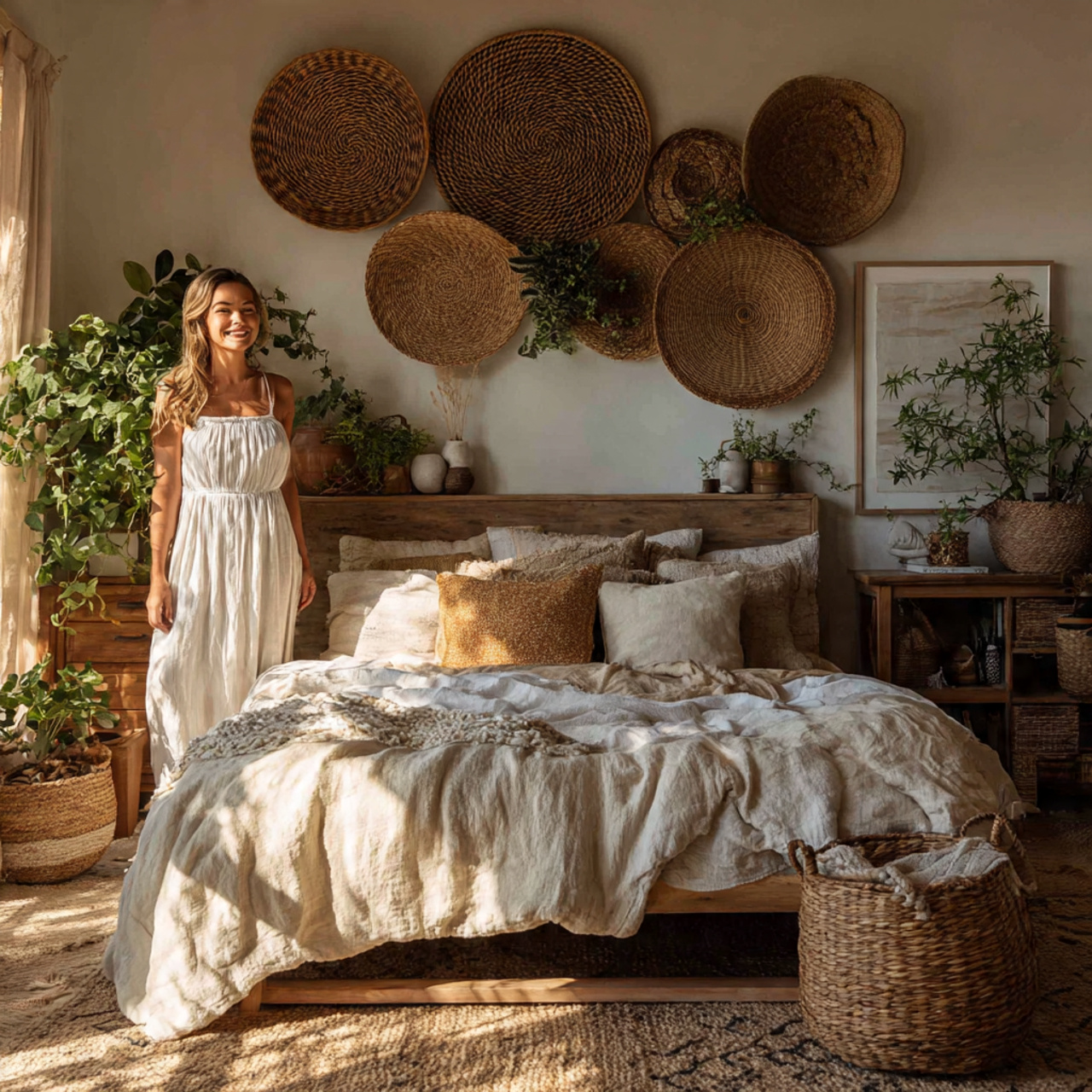 25 Best Bedroom Wall Decor Ideas to Transform Your Room 12 a warm boho inspired bedroom showcasing bedroom wall