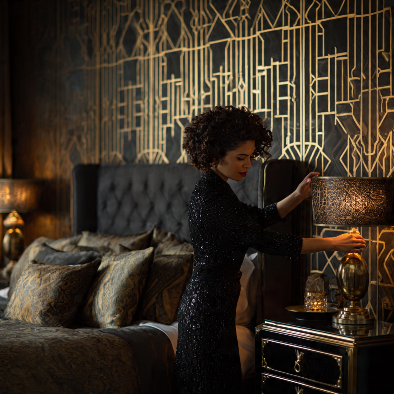 25 Top Decor Bedroom Ideas for Style, Comfort & Luxury 12 art deco glamour details elegant room