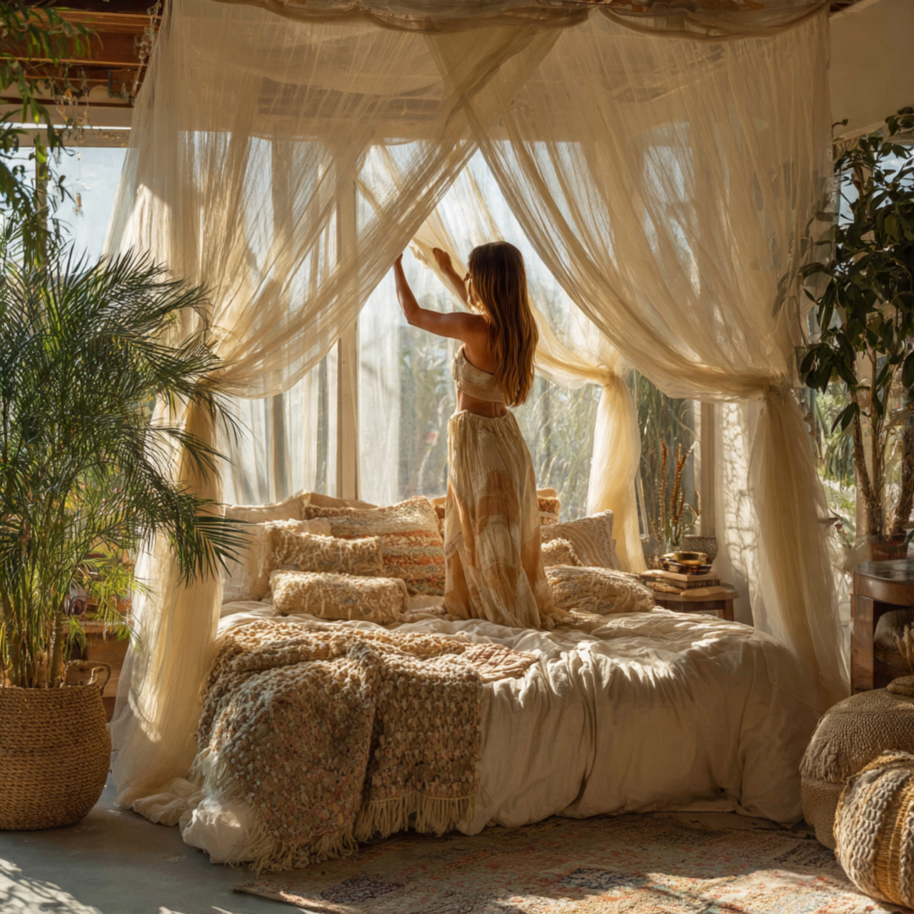 25 Boho Bedroom Ideas: Transform Your Space with Style & Charm 15 boho bedroom ideas with sheer canopy bed