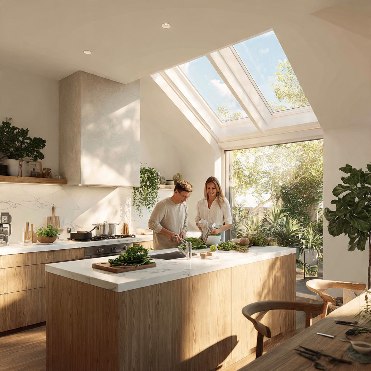 bright modern kitchen featuring pop design ideas