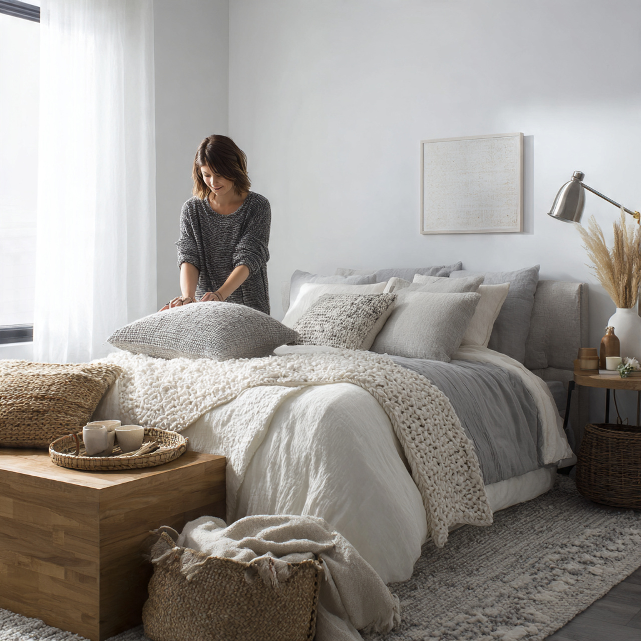 25 Top Decor Bedroom Ideas for Style, Comfort & Luxury 5 bright open space with whites and grays