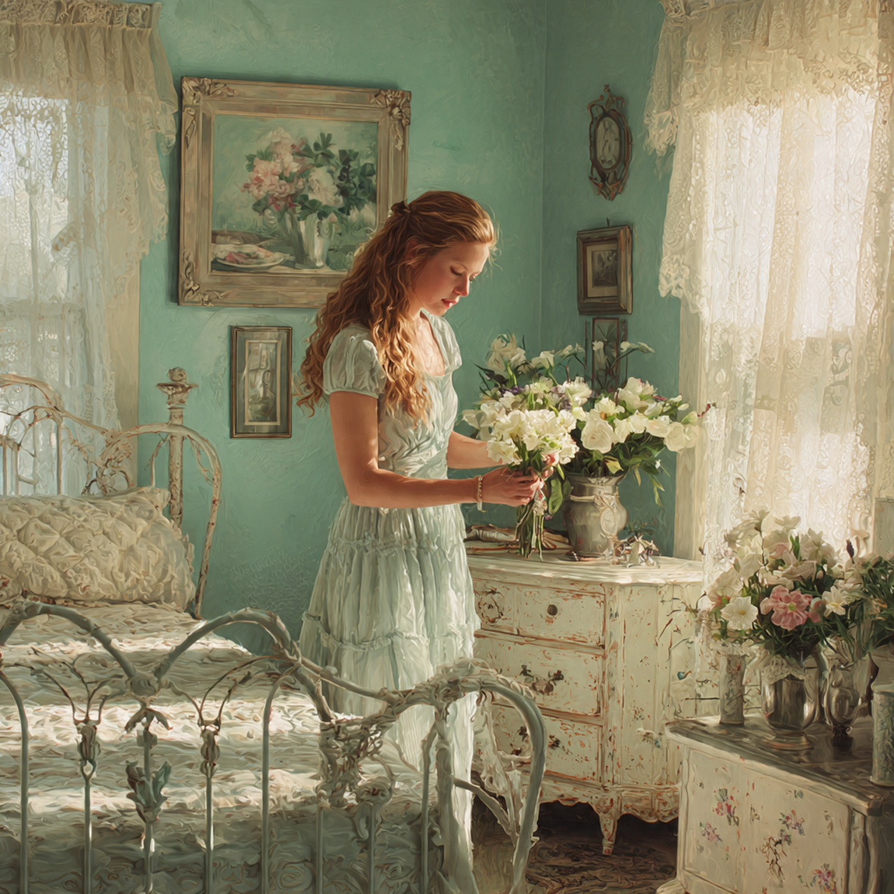 25 Elegant Blue Bedroom Ideas That Elevate Any Room 6 charming vintage bedroom painted in pale robin