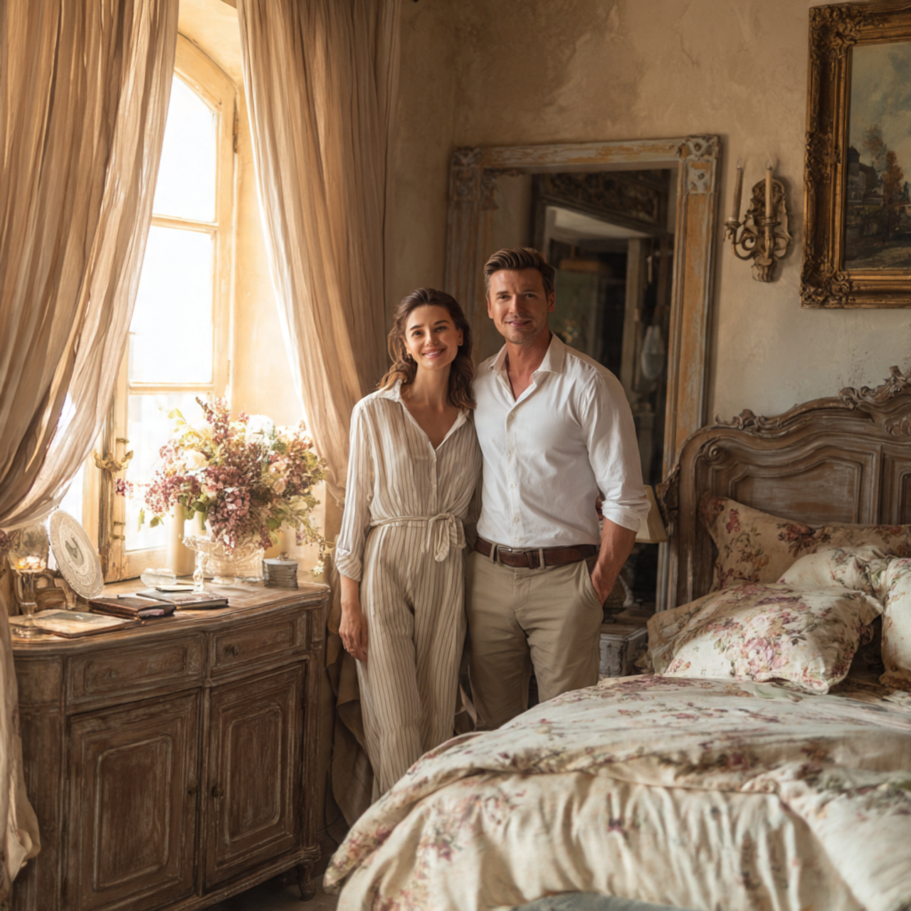25 Bedroom Ideas for Couples: Luxury, Comfort & Romantic Style Ideas 7 classic french country aesthetic romantic bedroom with