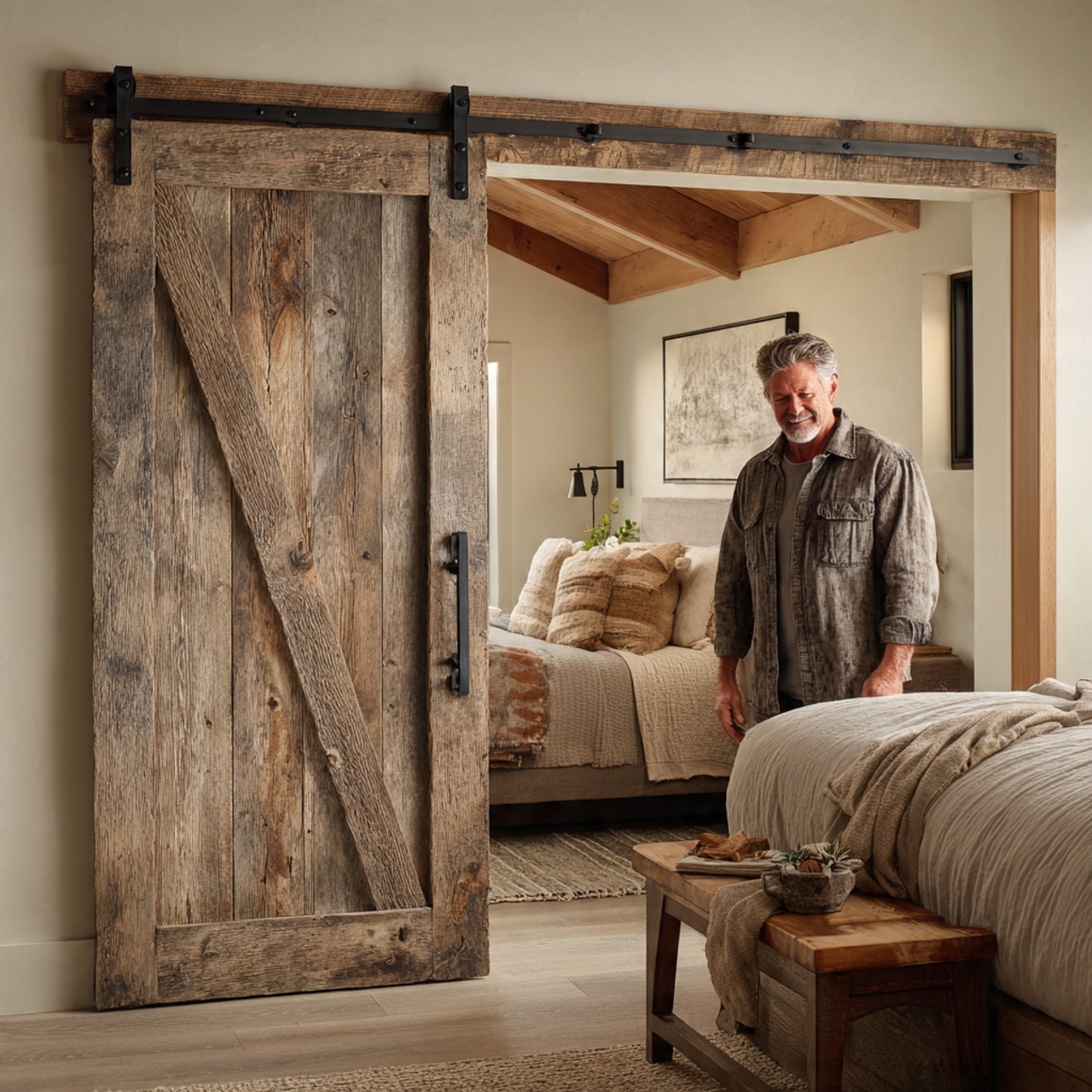 25 Cottage Bedroom Ideas to Create a Beautifully Cozy Sanctuary 21 cottage bedroom ideas featuring a weathered barn
