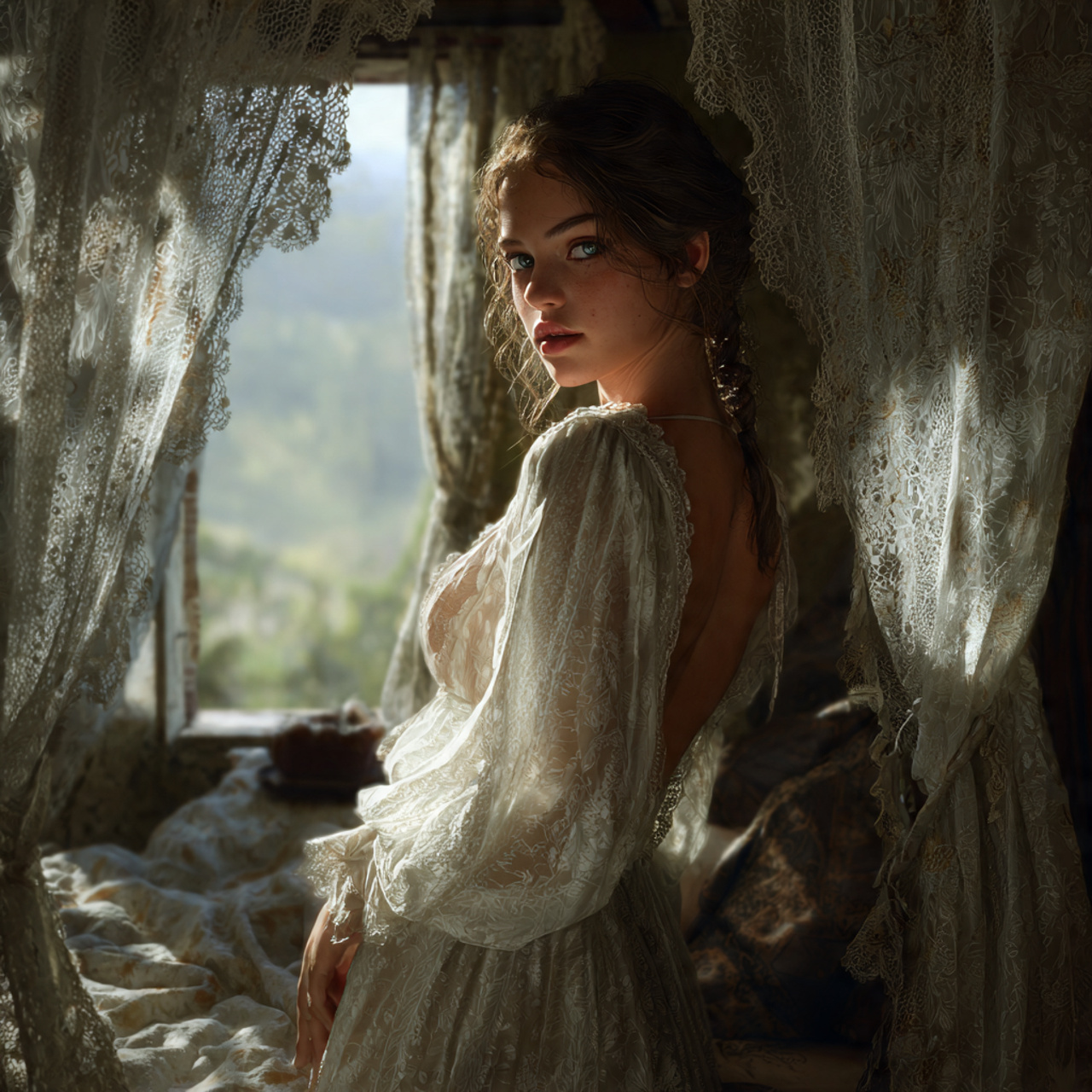 25 Cottage Bedroom Ideas to Create a Beautifully Cozy Sanctuary 9 cottage bedroom ideas featuring delicate lace window