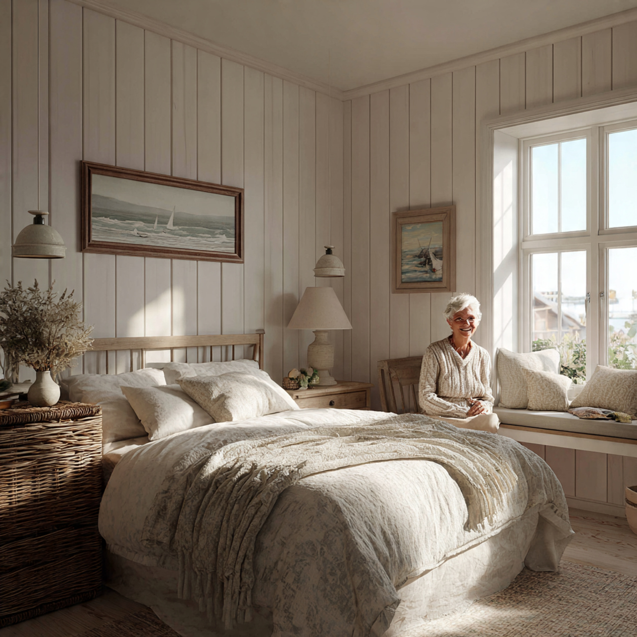 25 Cottage Bedroom Ideas to Create a Beautifully Cozy Sanctuary 15 cottage bedroom ideas featuring painted beadboard wall