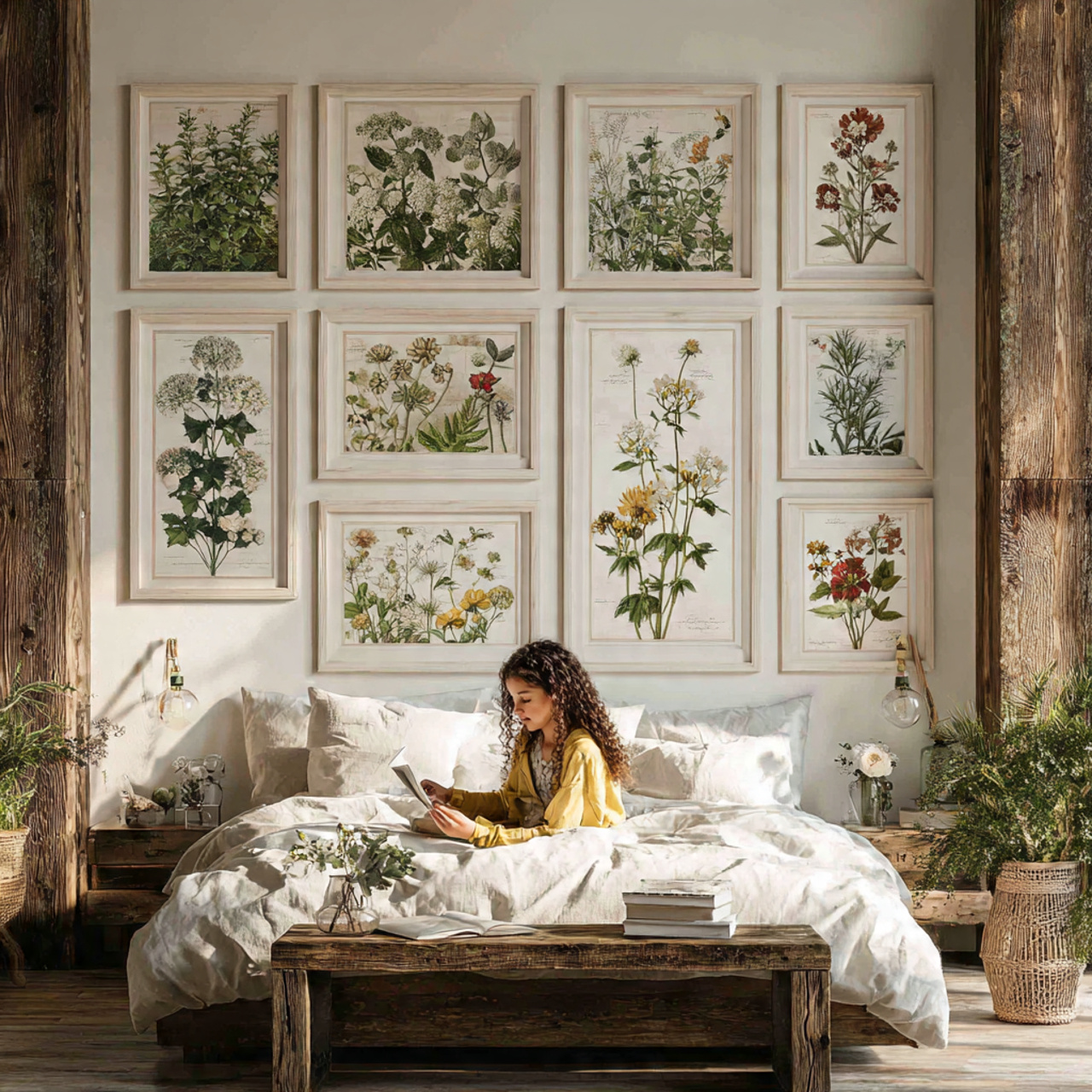 25 Cottage Bedroom Ideas to Create a Beautifully Cozy Sanctuary 18 cottage bedroom ideas using a botanical gallery