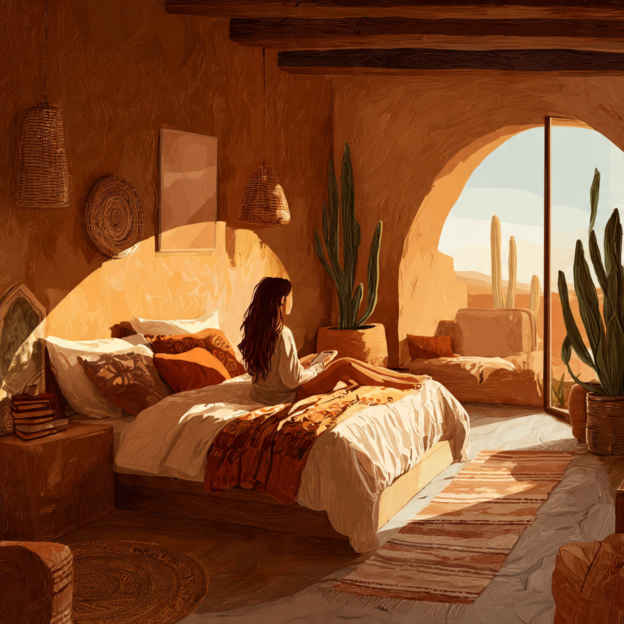 25 Top Decor Bedroom Ideas for Style, Comfort & Luxury 20 desert sunset tones warm earthy bedroom