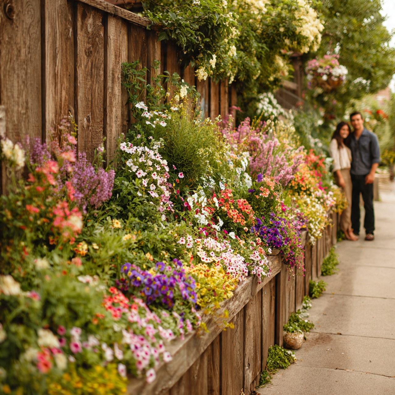 highly realistic flower bed ideas image featuring