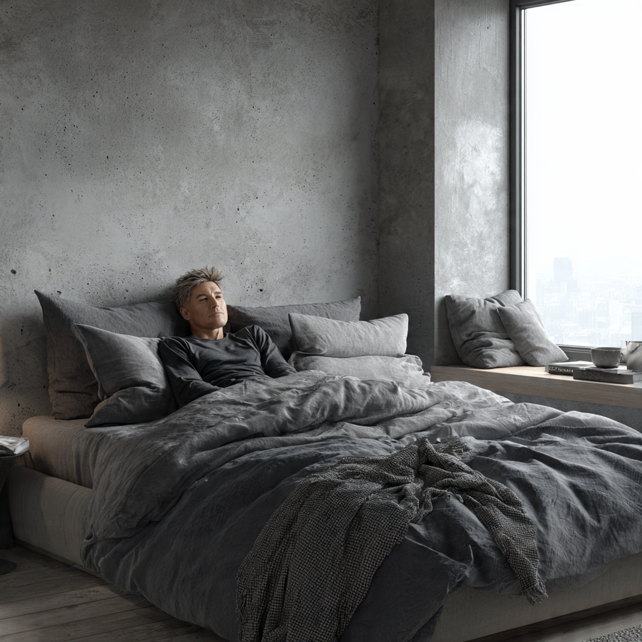 25 Minimalist Bedroom Ideas That Create Calm, Luxury & Timeless Style 19 minimalist bedroom featuring layered shades of grey