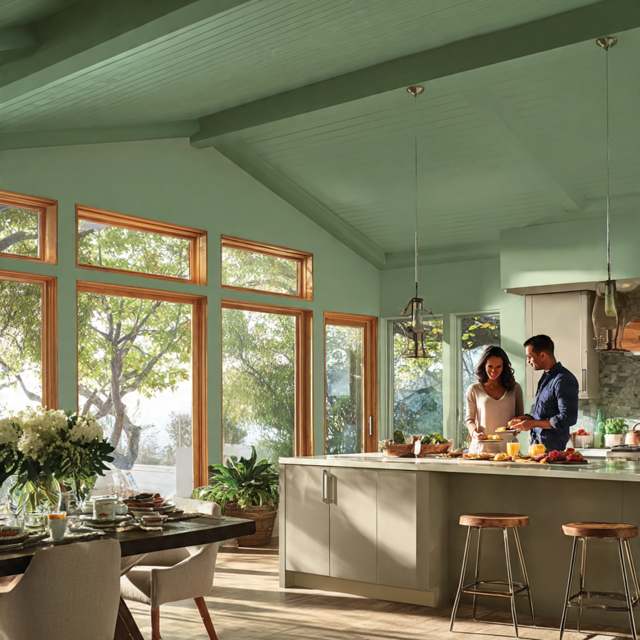 25 Sage Green Kitchen Ideas – Transform Your Space with Calm & Stylish Vibes 18 modern kitchen with a soft sage green