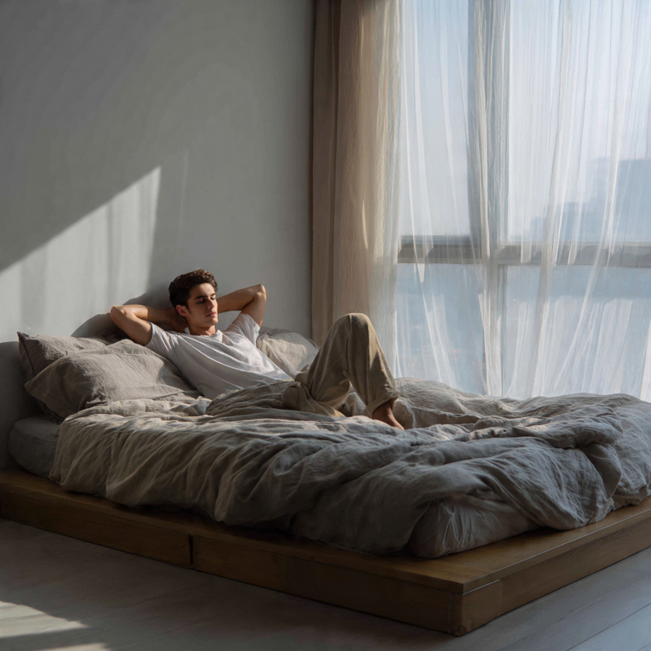 25 Stunning Bedroom Ideas for Small Rooms That Feel Spacious & Stylish 9 modern small bedroom featuring a low profile platform