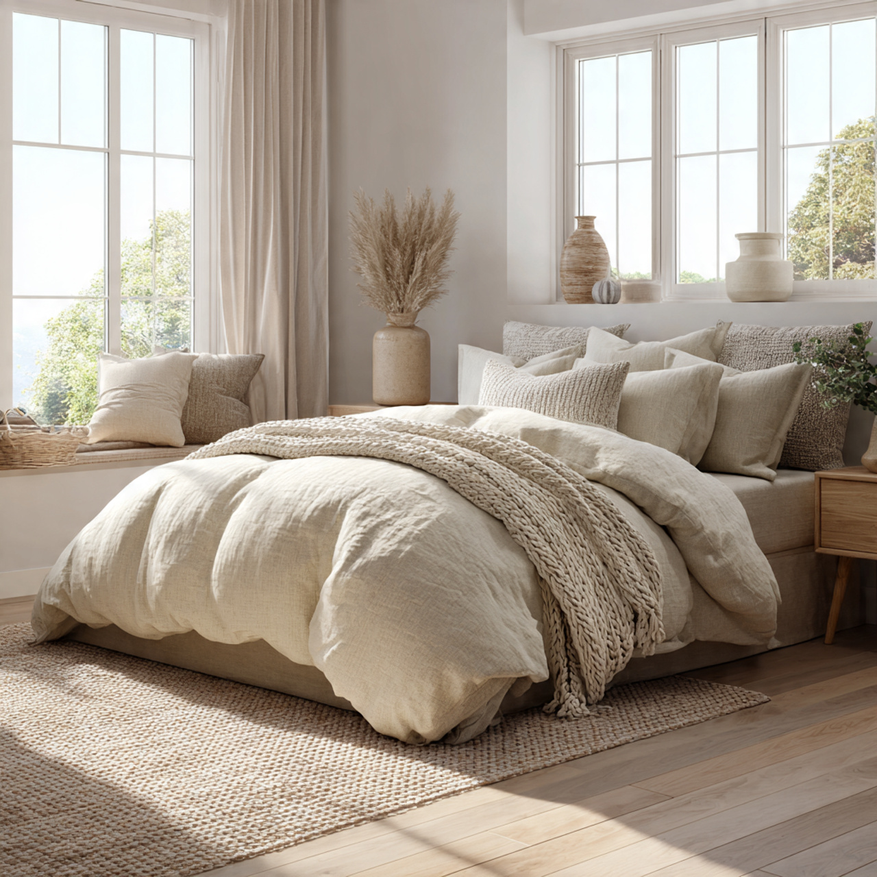 25 Stunning Neutral Bedroom Decor Ideas for Calm & Luxurious Living 29 neutral bedroom decor