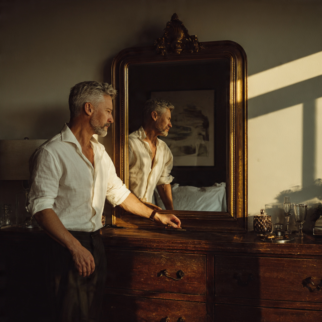 25 Bedroom Dresser Decor Ideas for Modern, Elegant Bedrooms 2 photorealistic bedroom scene highlighting bedroom dresser decor