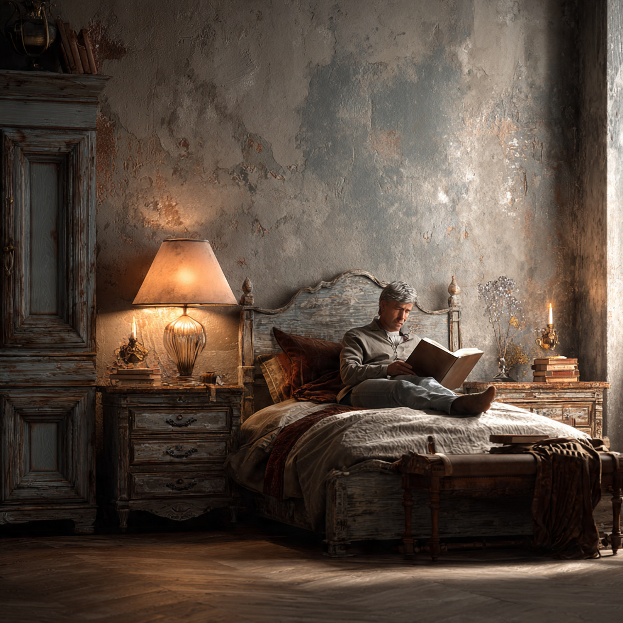 25 Vintage Bedroom Decor Ideas That Bring Timeless Beauty & Character Home 2 photorealistic bedroom scene showcasing vintage bedroom decor