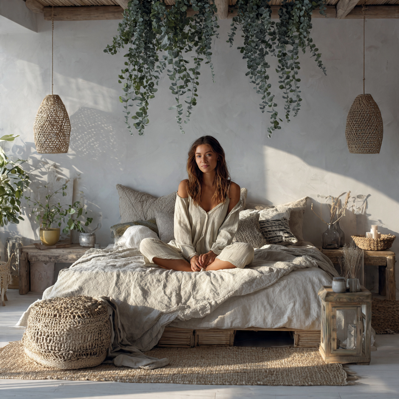 25 Wall Decor Bedroom Ideas to Instantly Elevate Your Space 17 photorealistic boho bedroom highlighting wall decor bedroom