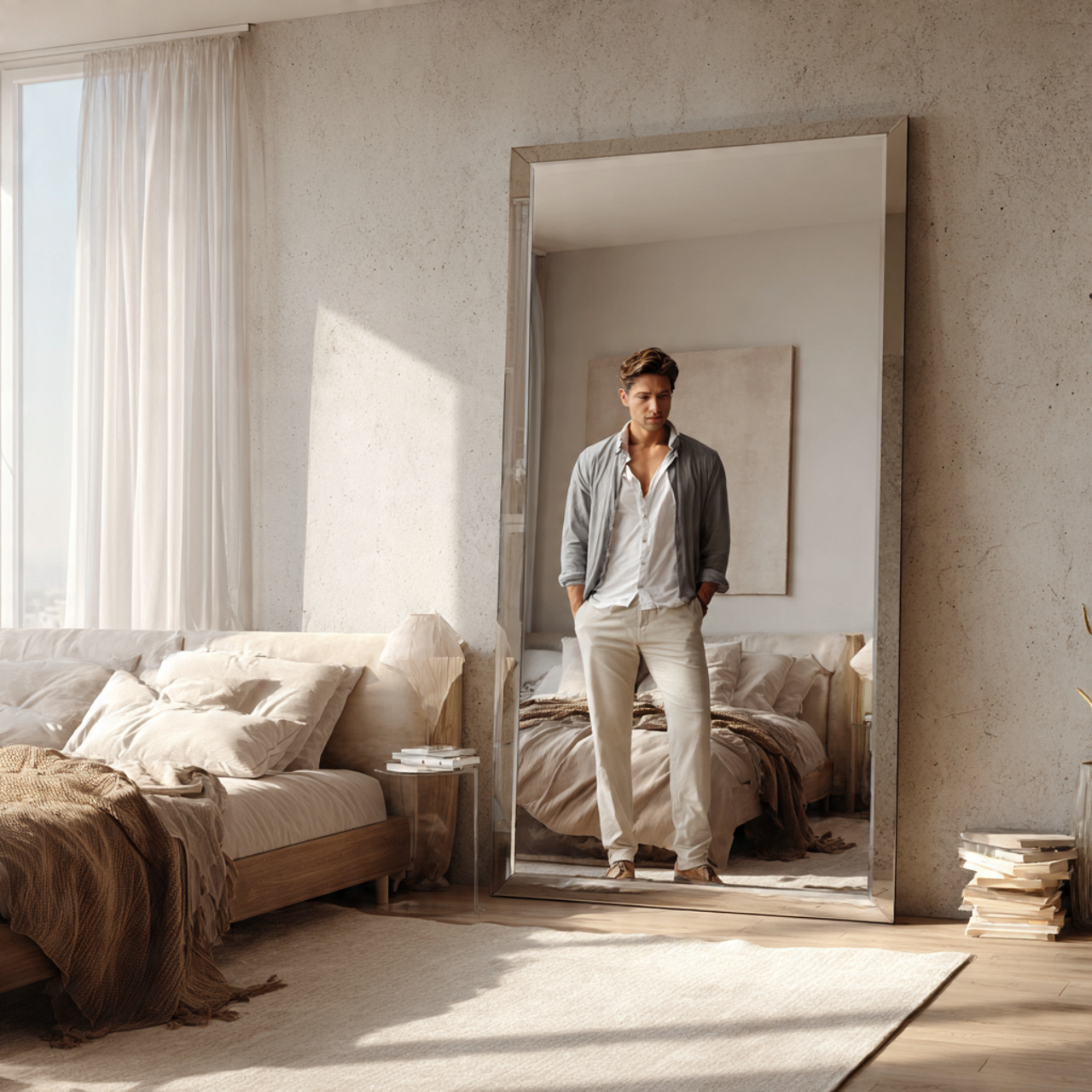 realistic bedroom ideas decor with an oversized