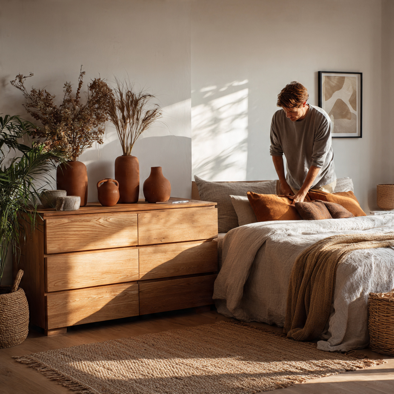 25 Cozy Bedroom Decor Ideas That Make Your Space Stylish & Relaxing 4 realistic cozy bedroom with earthy terracotta accents