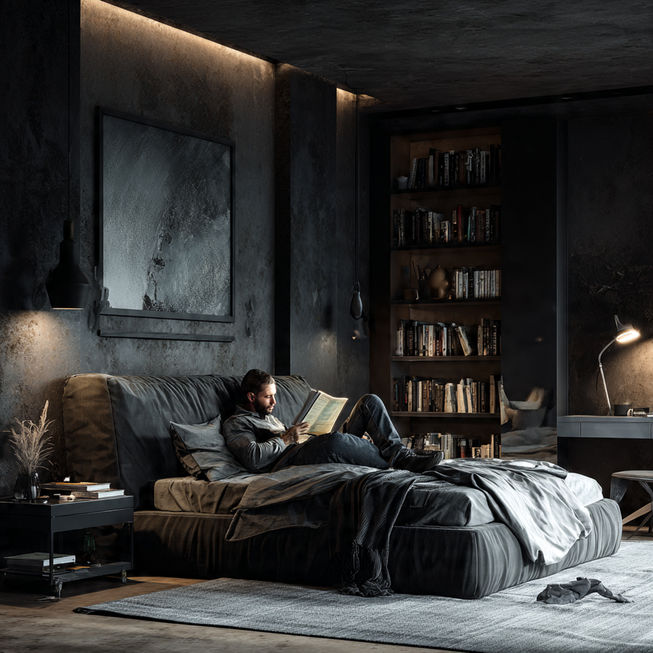 25 Men’s Bedroom Ideas: Modern, Stylish & Masculine Room Inspiration 3 realistic men s bedroom ideas with dark charcoal