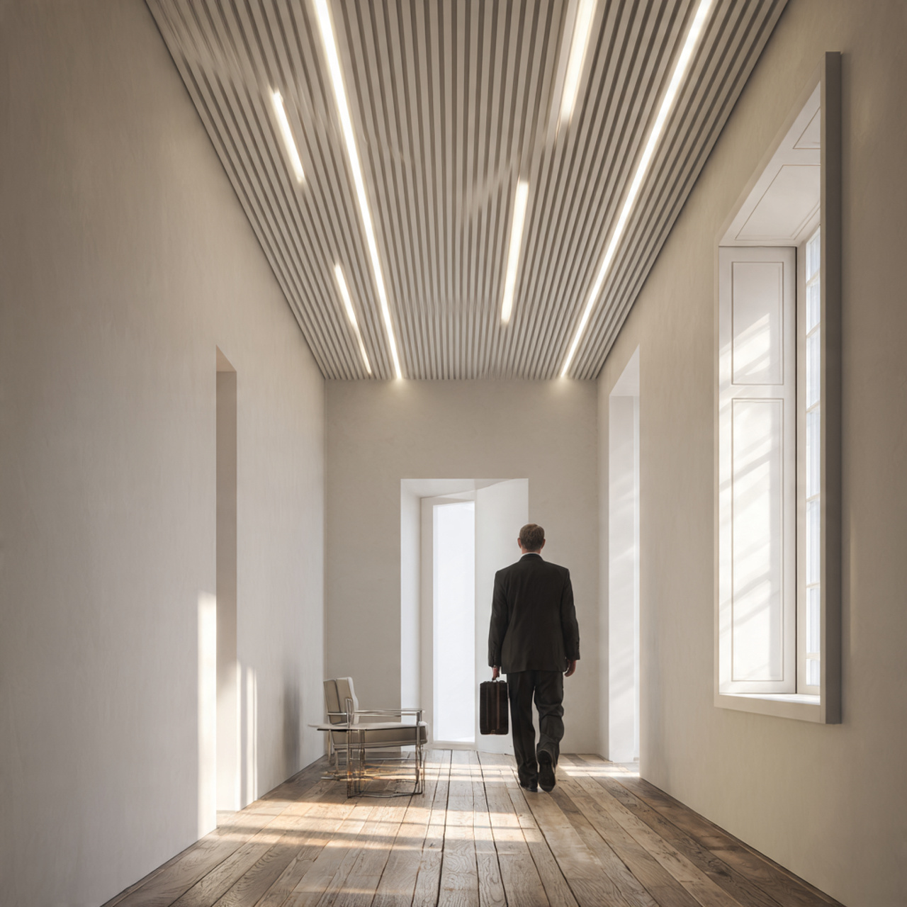 stylish hallway showcasing pop design ideas with