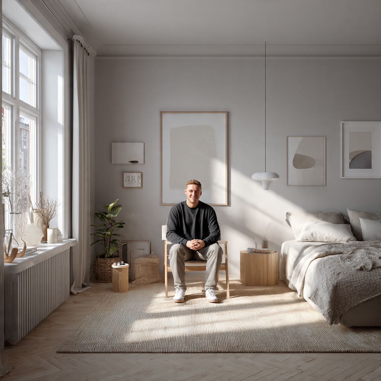 25 Grey Bedroom Decor Ideas to Transform Your Space Beautifully 12 ultra realistic bright bedroom interior featuring