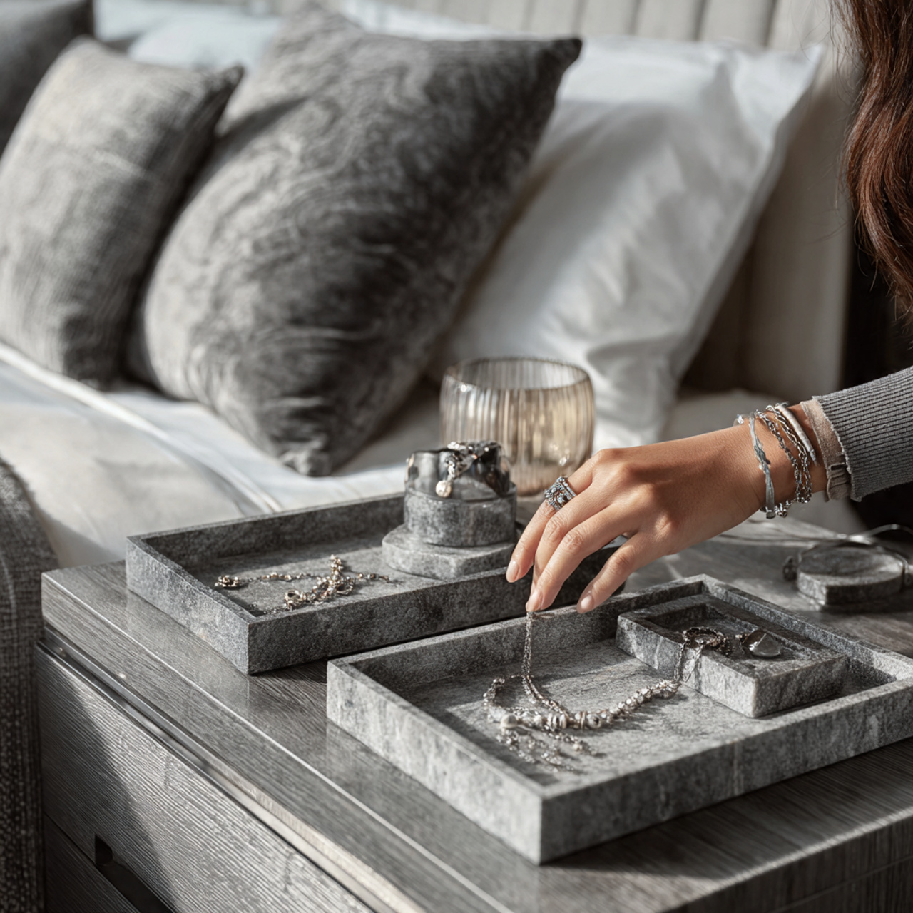 25 Grey Bedroom Decor Ideas to Transform Your Space Beautifully 19 ultra realistic close up styled bedroom scene show 1